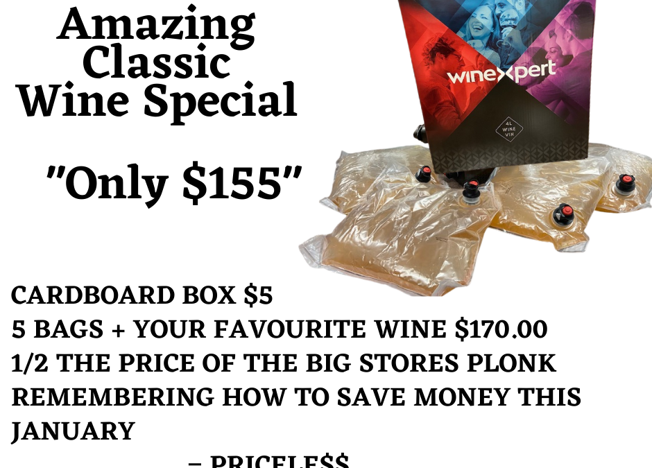 Value Wine Sale for January