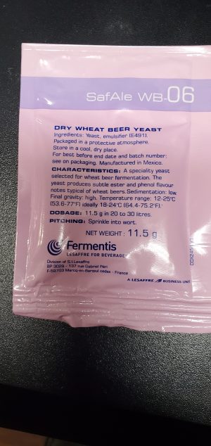 SafAle WB-06 Dry Wheat Beer Yeast 11.5G